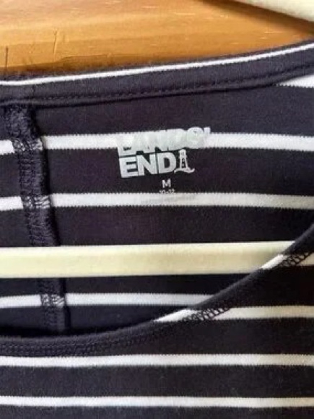 Black & White Striped Women's Tee - Picture 4 of 6